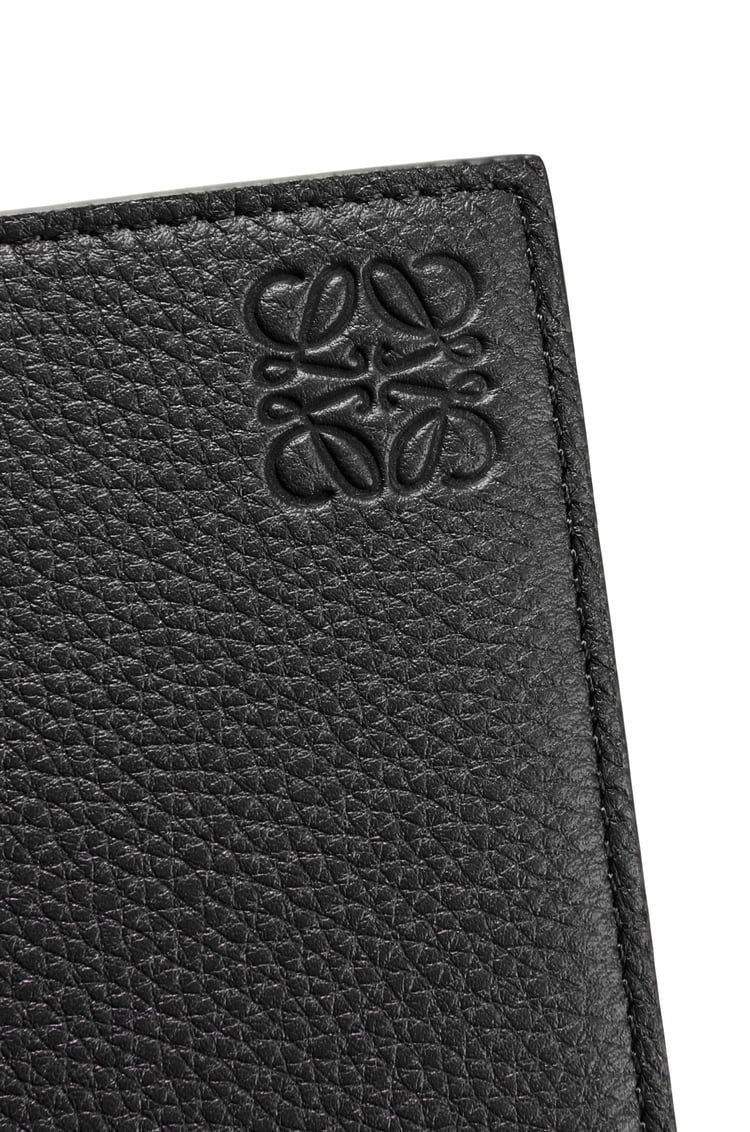 Bifold coin wallet in soft grained calfskin