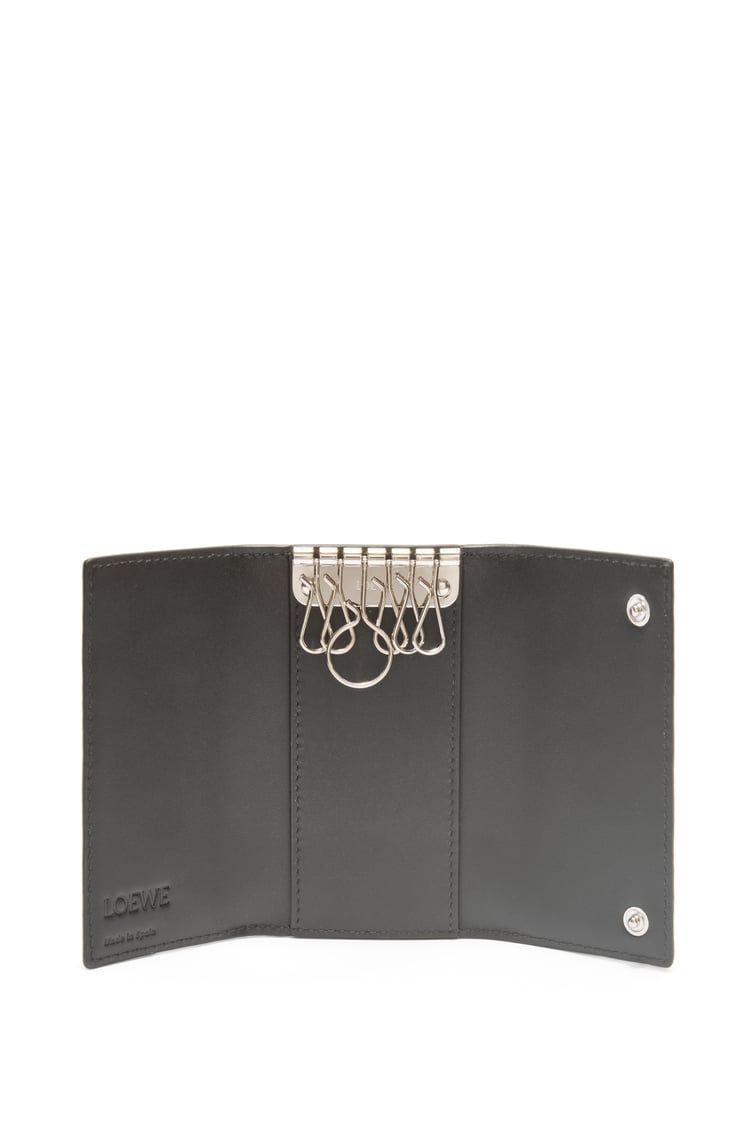 Key case in soft grained calfskin