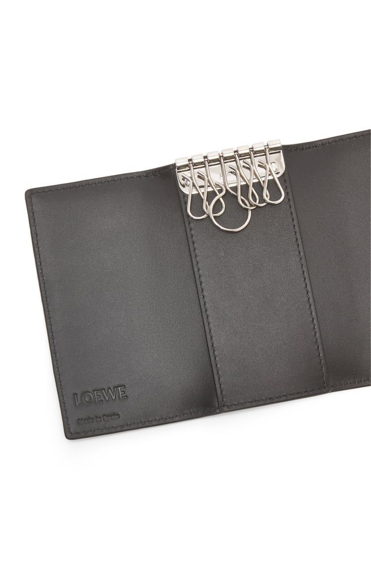 Key case in soft grained calfskin