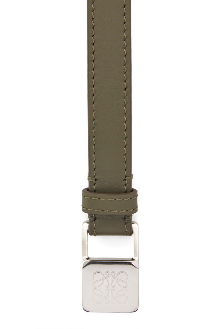 Amazona padlock belt in smooth calfskin