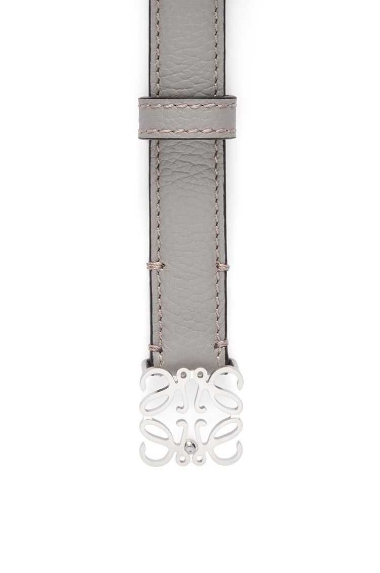 Anagram belt in soft grained calfskin and brass