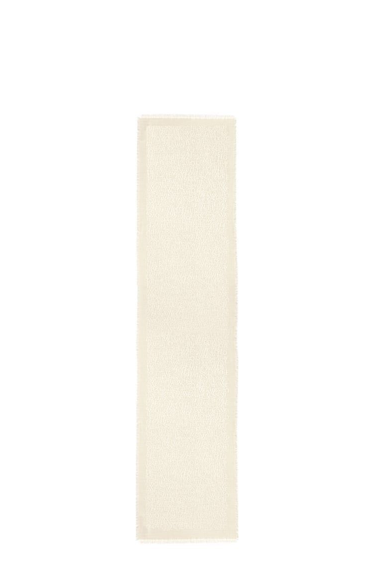 Scarf in silk and wool