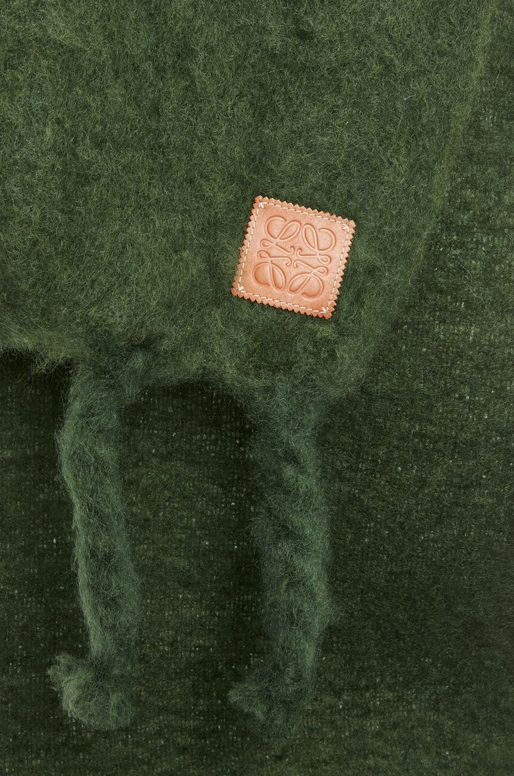 Scarf in mohair and wool