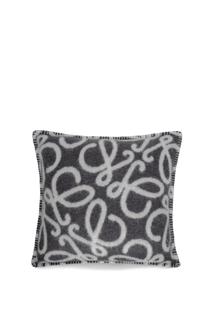 Anagram cushion in alpaca and wool