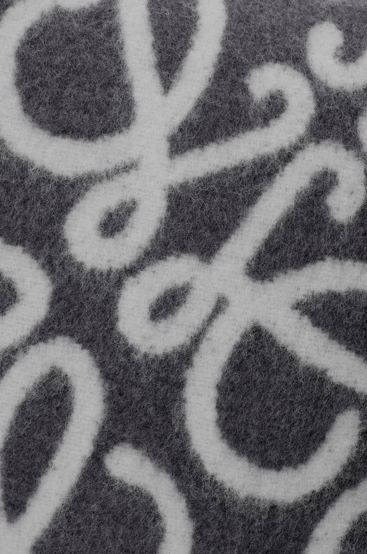 Anagram cushion in alpaca and wool