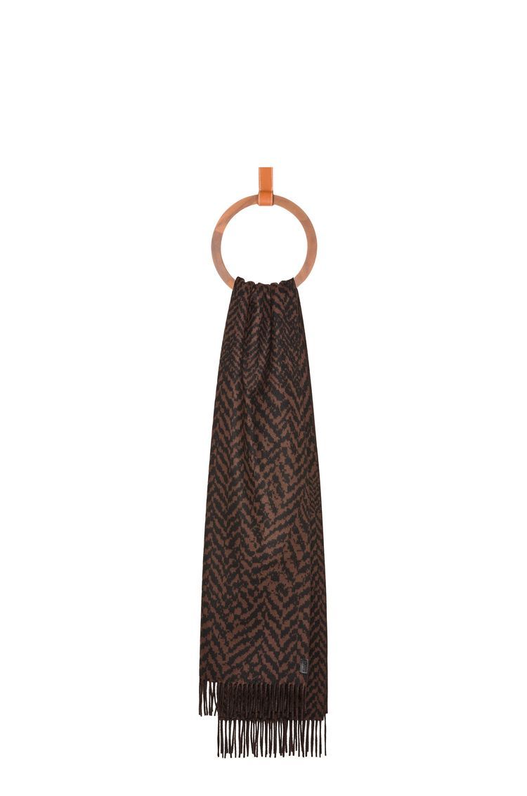 Scarf in wool and cashmere