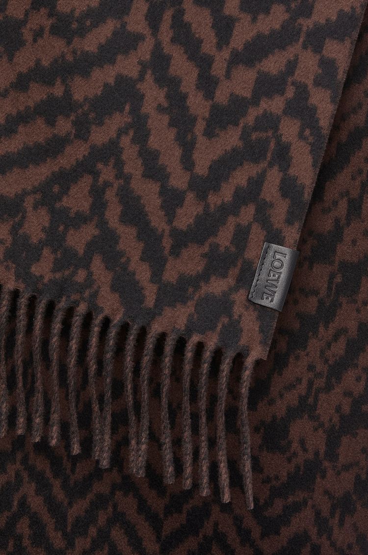 Scarf in wool and cashmere