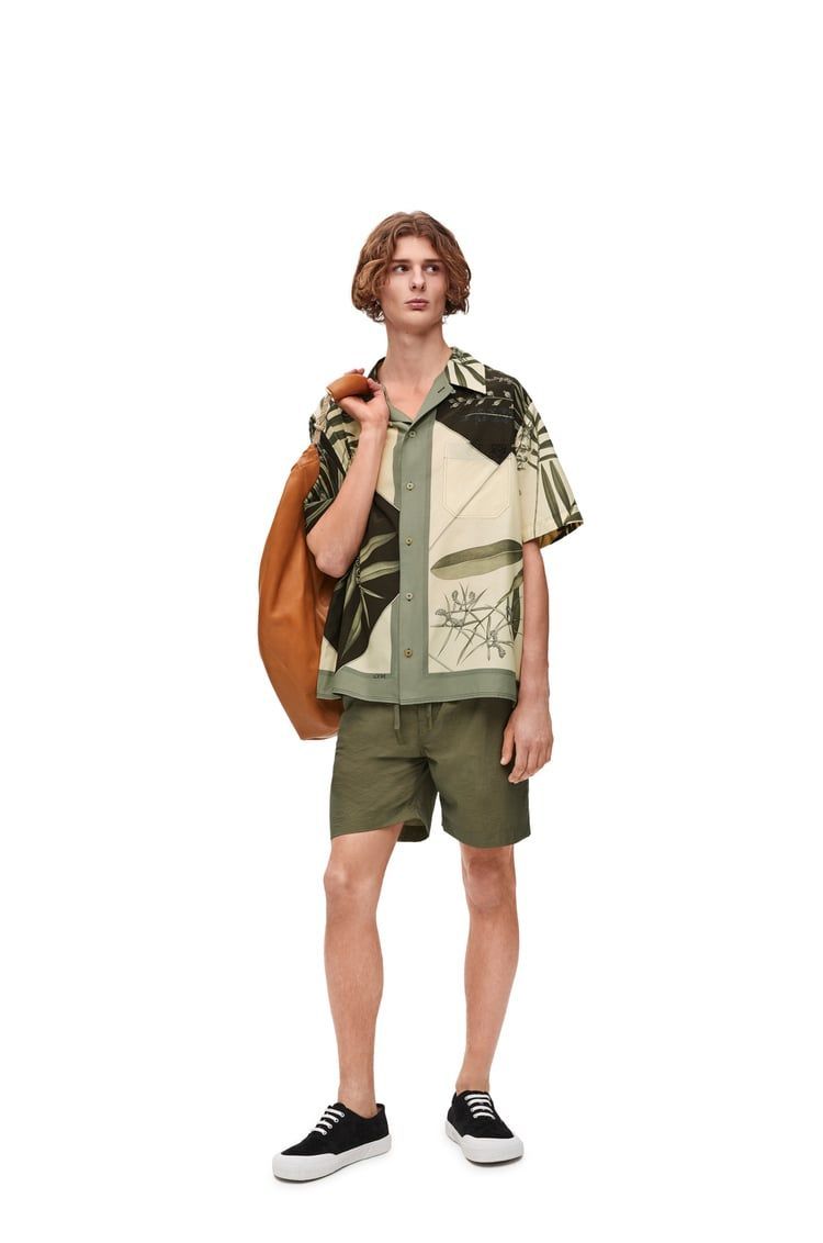 Shorts in cotton blend