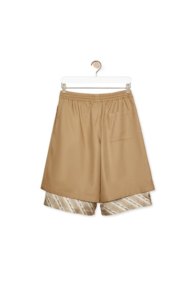 Shorts in cotton and silk