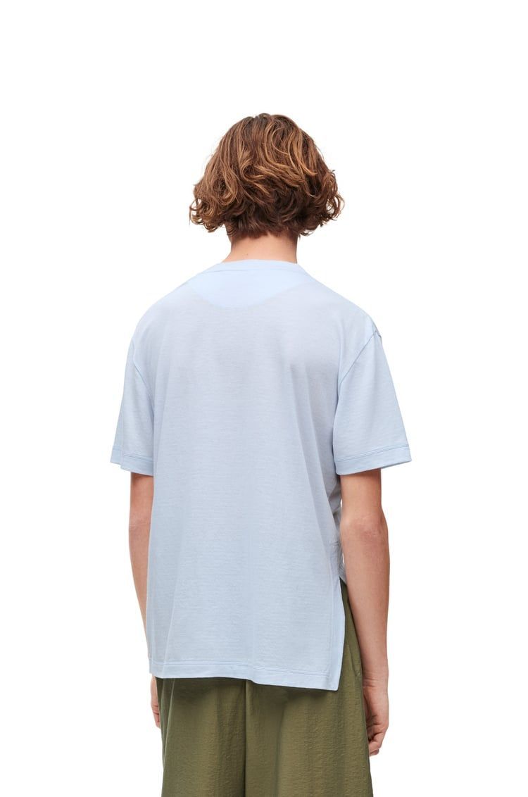 Asymmetric T-shirt in cotton blend