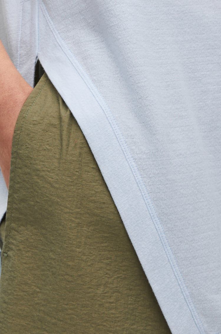 Asymmetric T-shirt in cotton blend