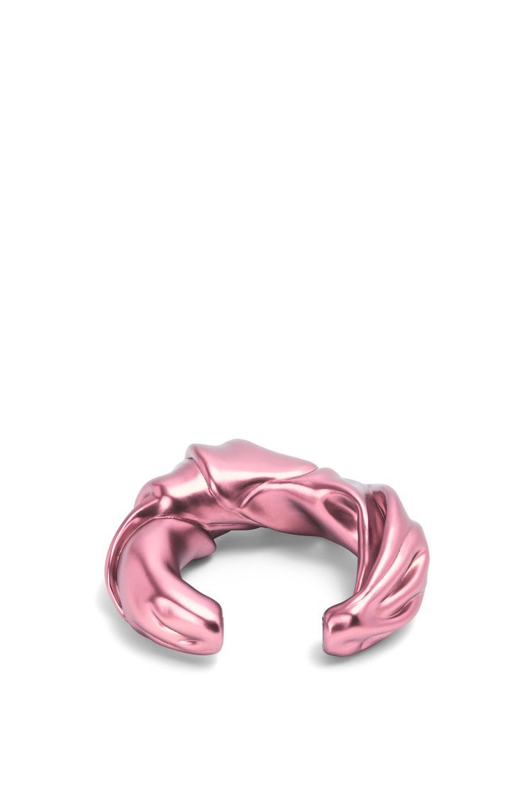 Large nappa twist cuff in sterling silver