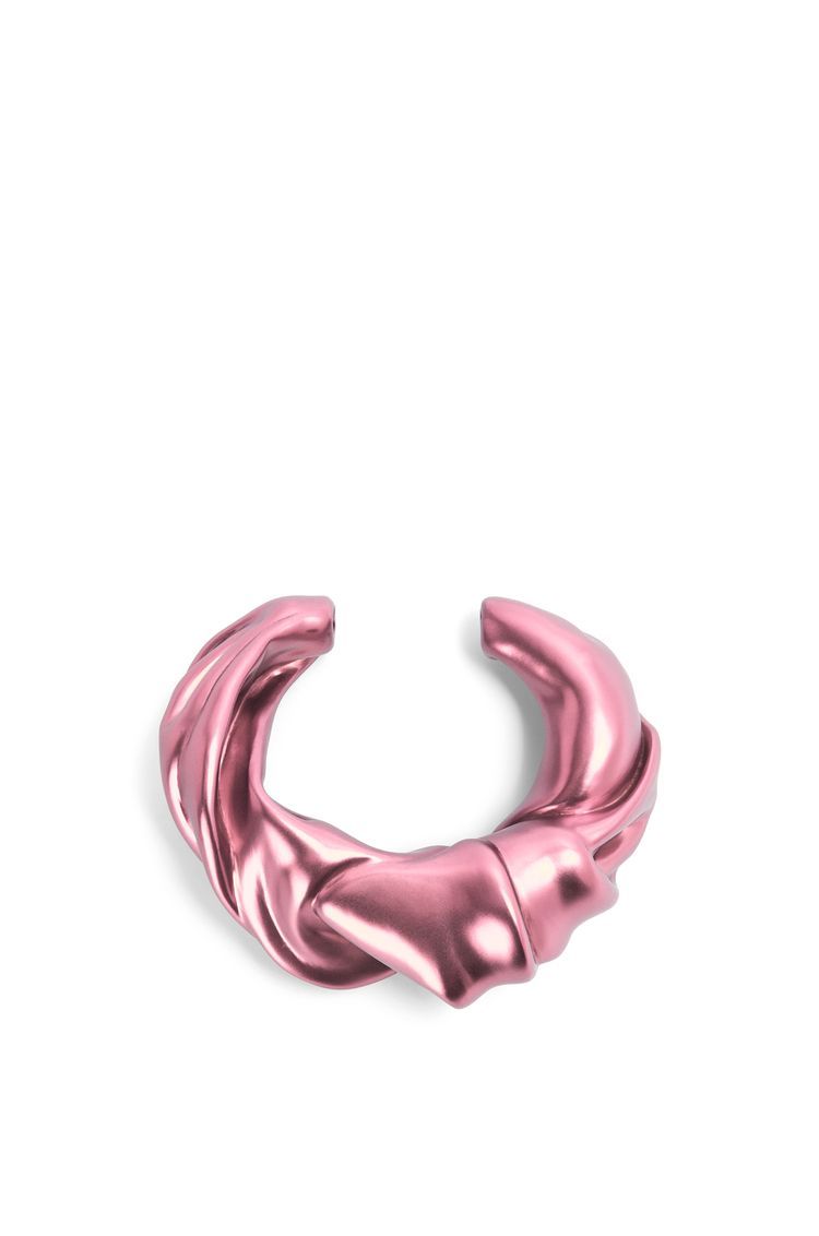 Large nappa twist cuff in sterling silver