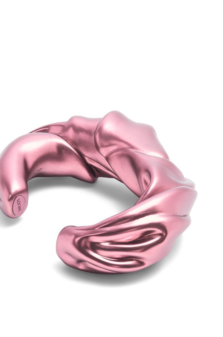 Large nappa twist cuff in sterling silver