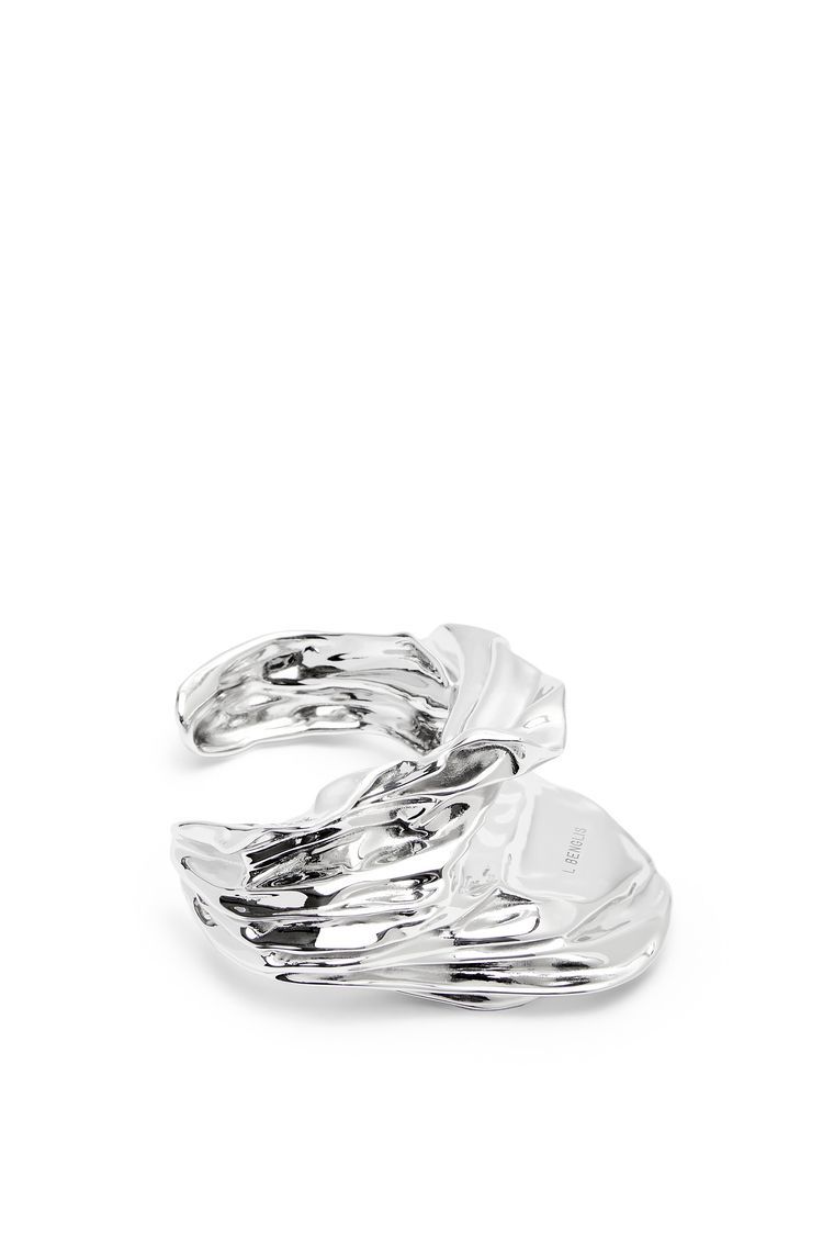 Pleated Fan cuff in sterling silver