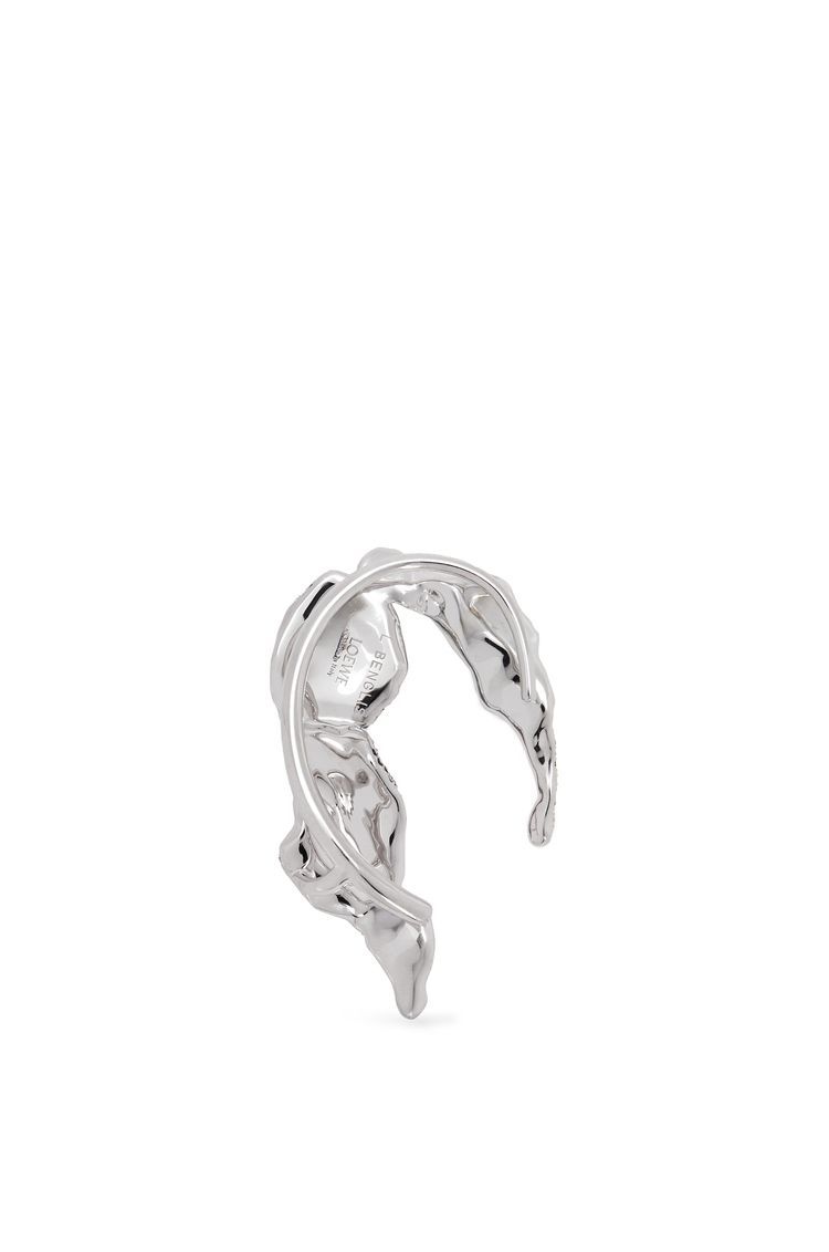 Glitter Fragment ear cuff in sterling silver and crystals
