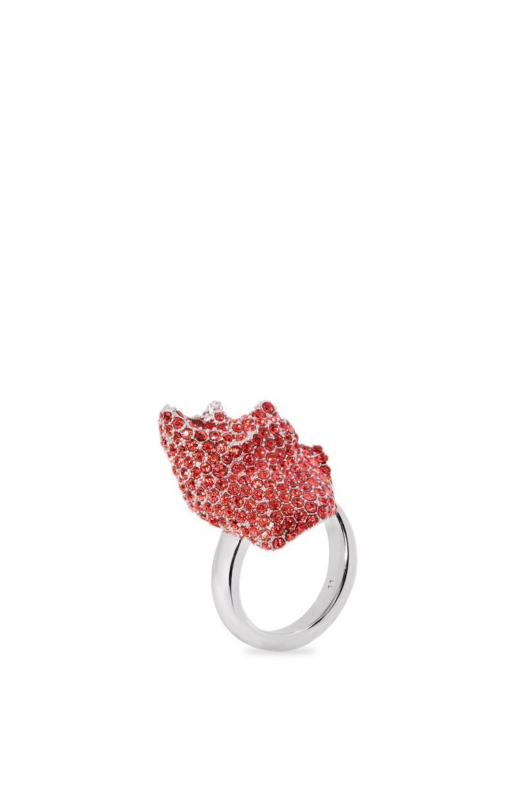 Glitter Fragment ring in sterling silver and crystals
