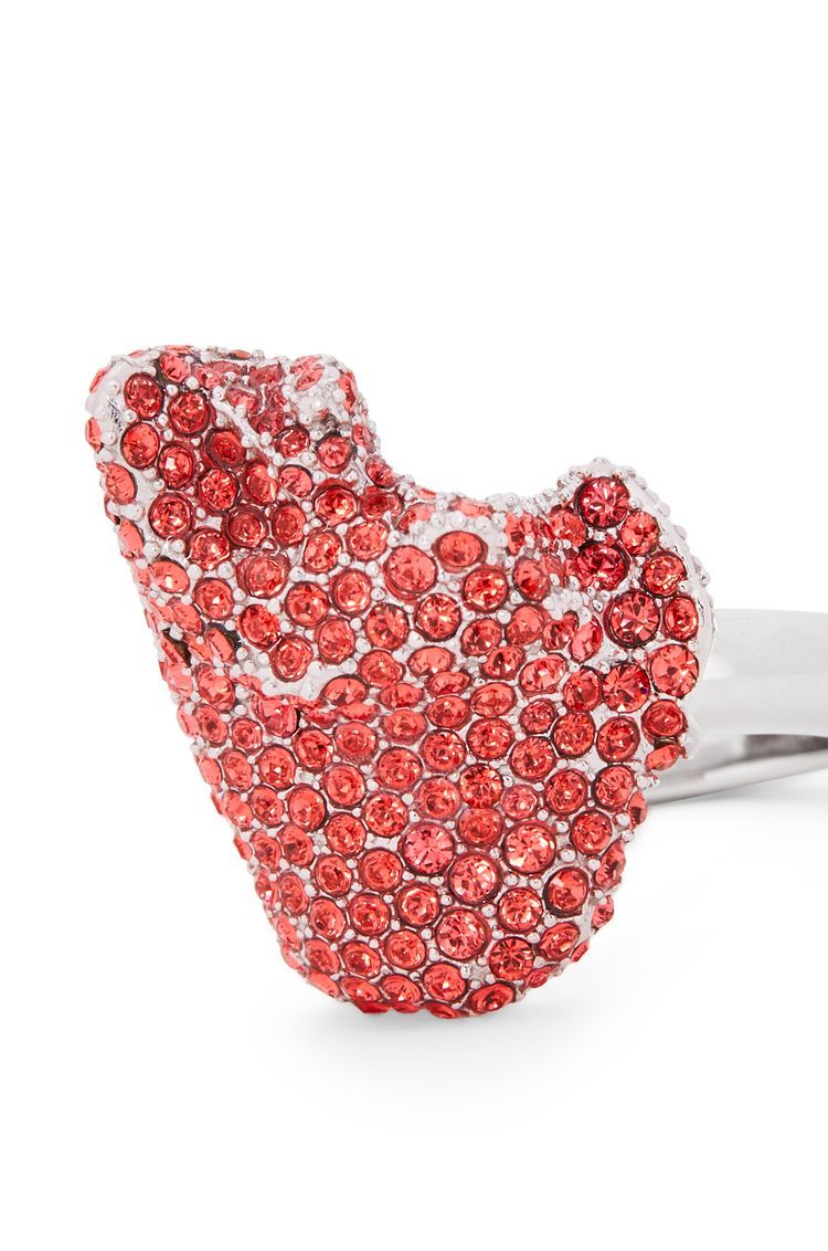 Glitter Fragment ring in sterling silver and crystals