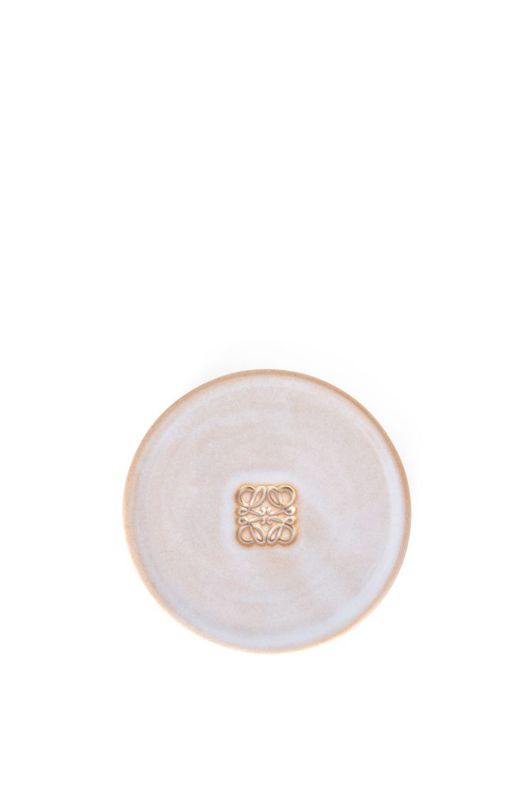 Small tassel box in ceramic and calfskin