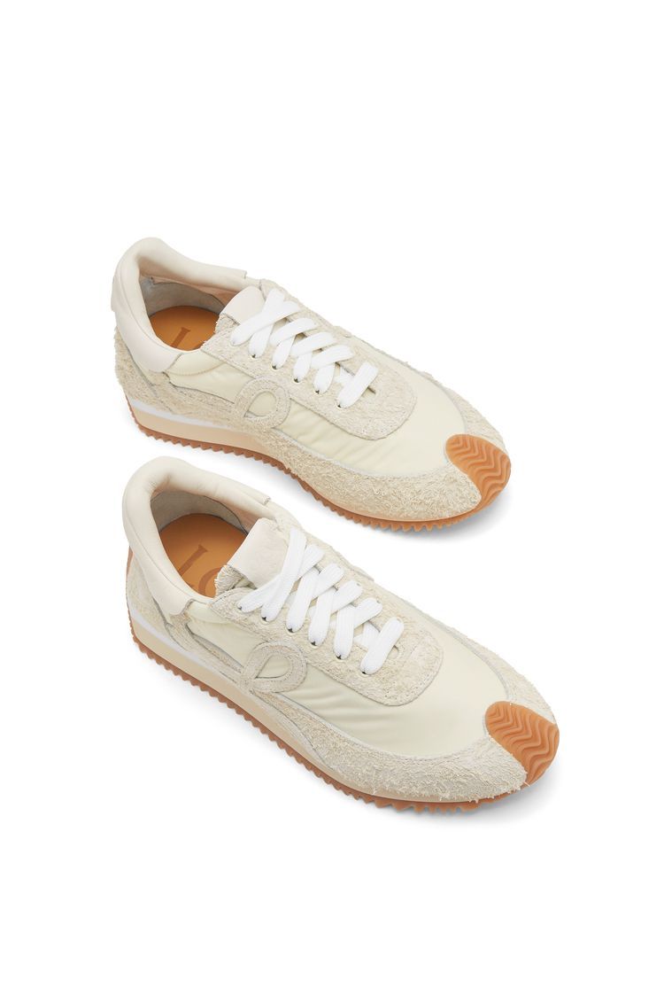 Flow Runner in nylon and brushed suede