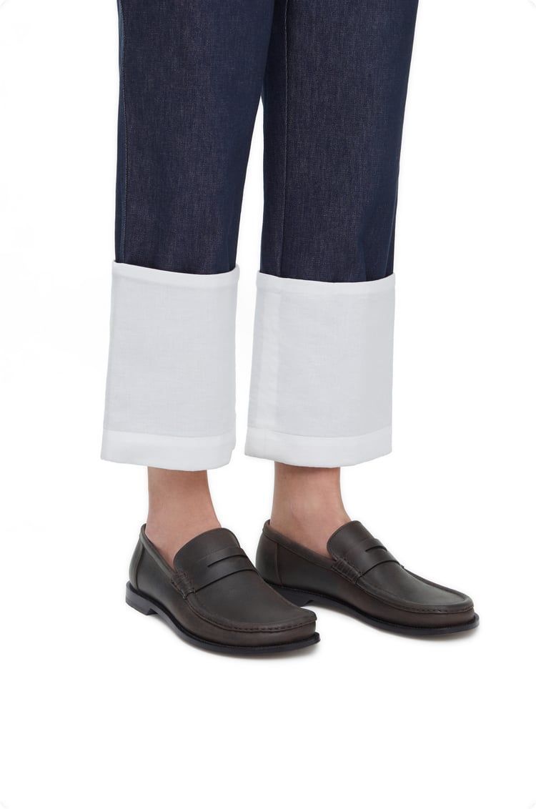 Campo loafer in waxed calfskin
