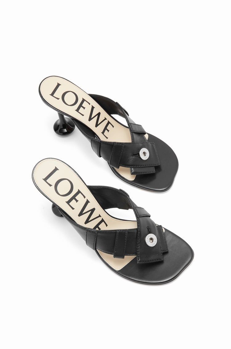 Toy Panta toe post heel sandal in lambskin