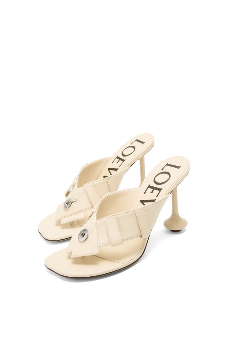 Toy Panta toe post heel sandal in lambskin
