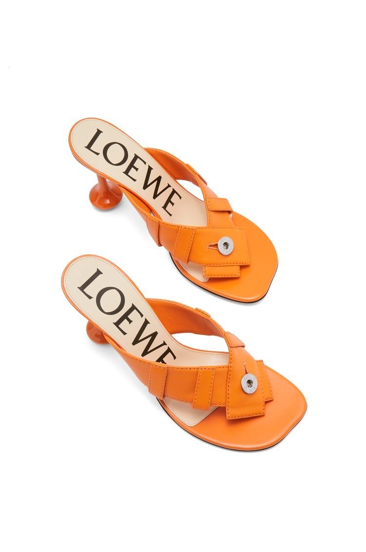 Toy Panta toe post heel sandal in lambskin