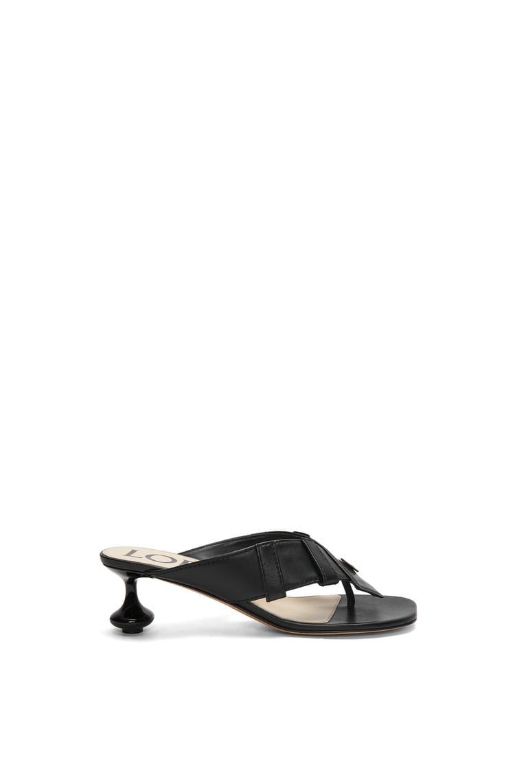 Toy Panta toe post heel sandal in lambskin