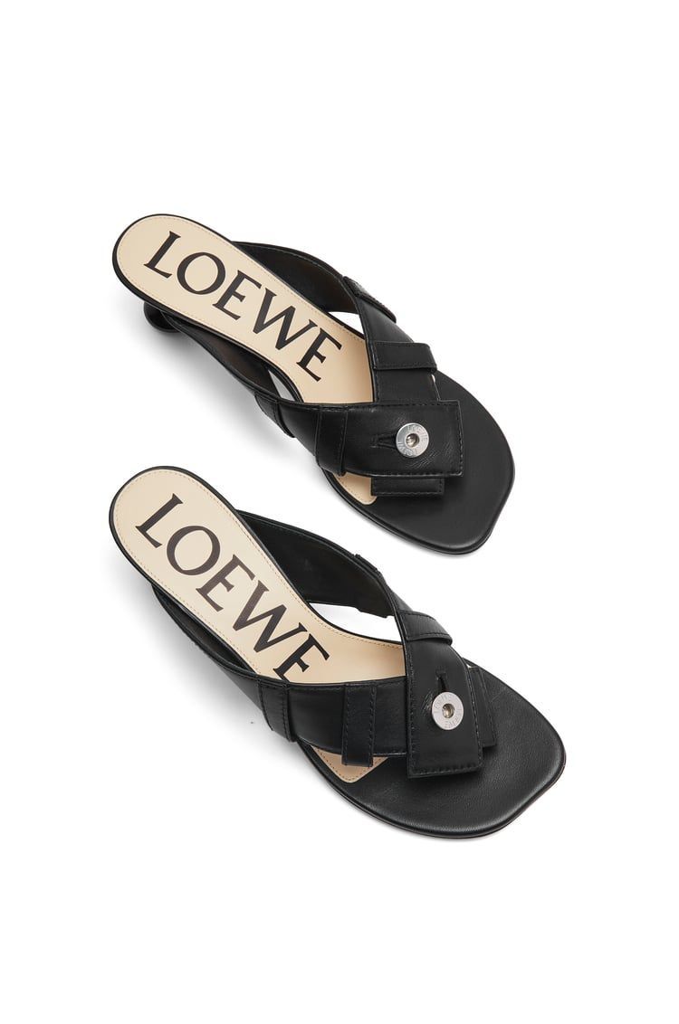 Toy Panta toe post heel sandal in lambskin