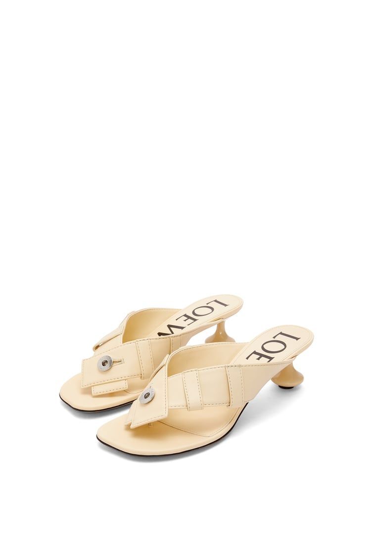 Toy Panta toe post heel sandal in lambskin