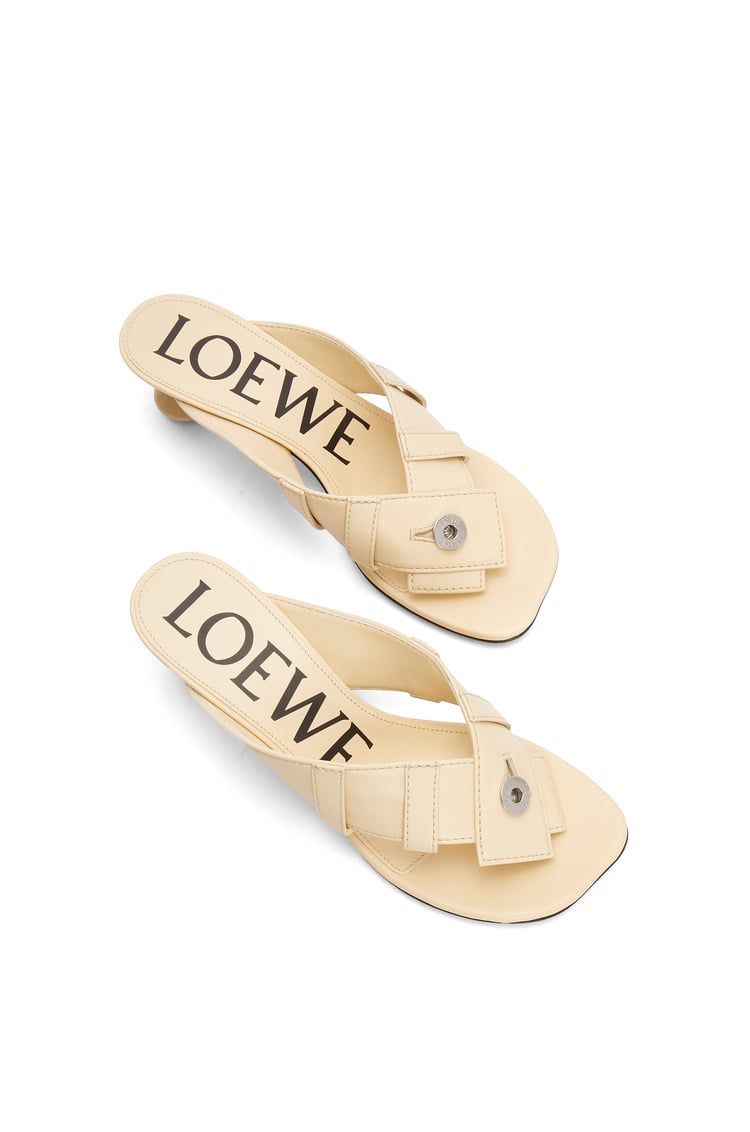 Toy Panta toe post heel sandal in lambskin