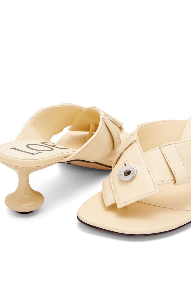 Toy Panta toe post heel sandal in lambskin