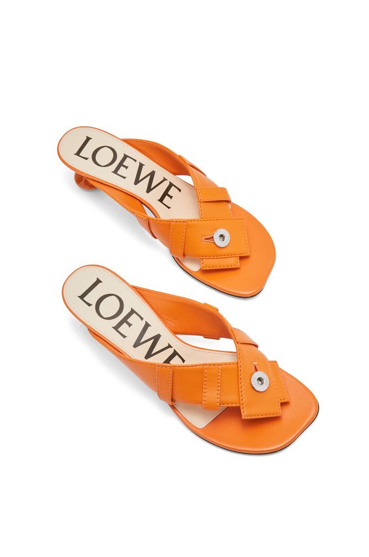 Toy Panta toe post heel sandal in lambskin