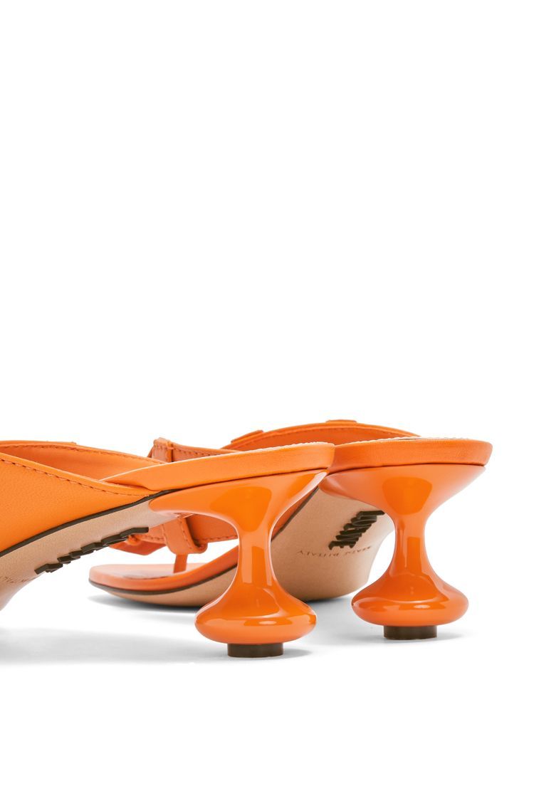 Toy Panta toe post heel sandal in lambskin