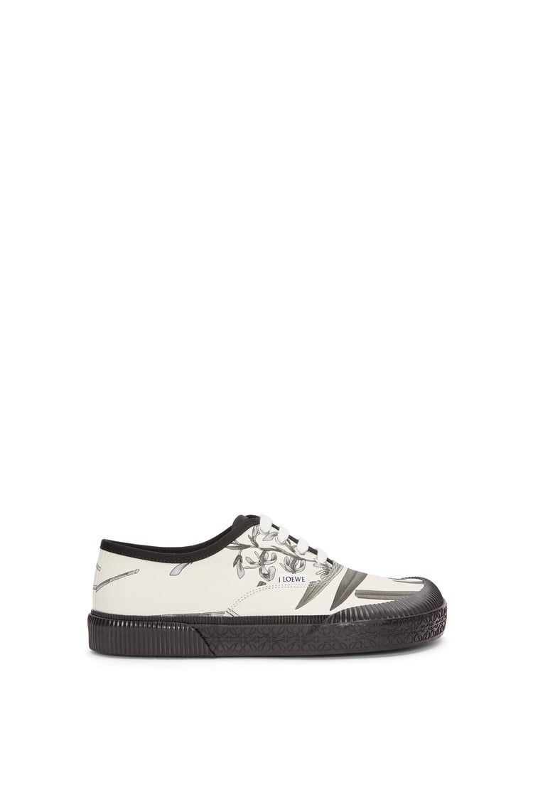 Terra Vulca lace-up sneaker in printed canvas