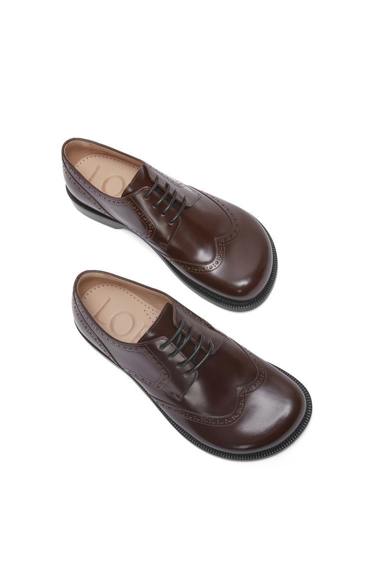Campo brogue derby in brushed calfskin