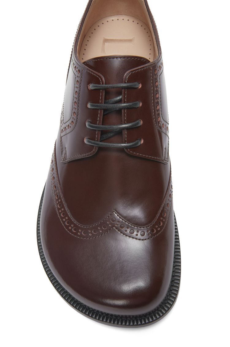 Campo brogue derby in brushed calfskin