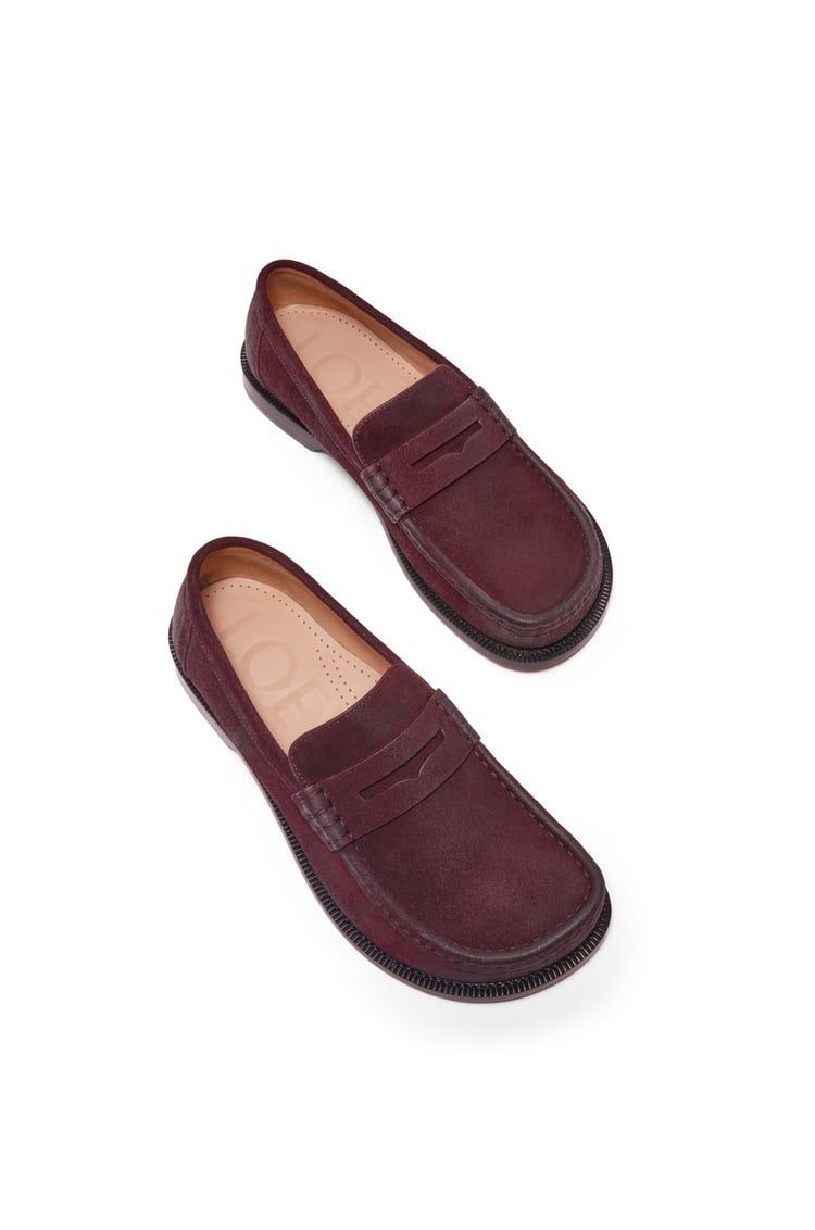 Campo loafer in waxed suede calfskin