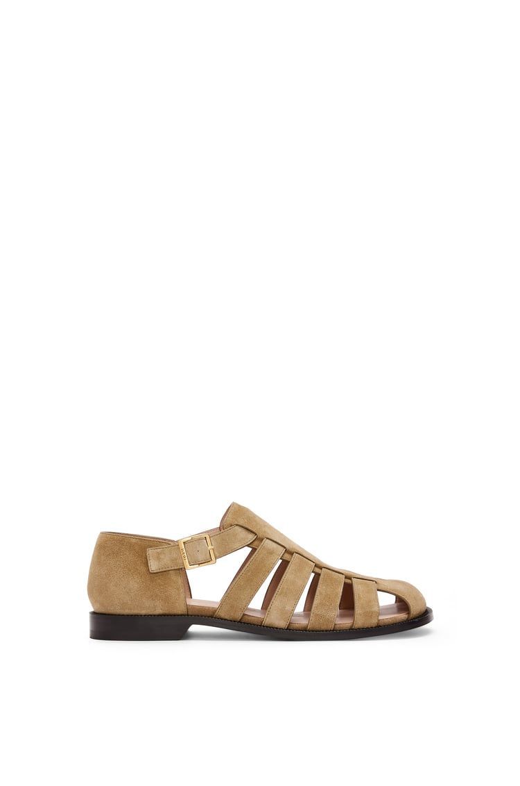 Campo sandal in suede calfskin