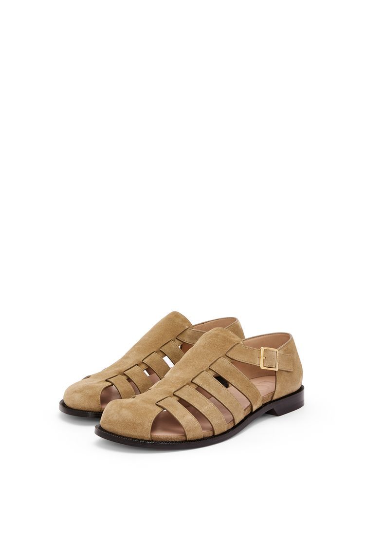 Campo sandal in suede calfskin