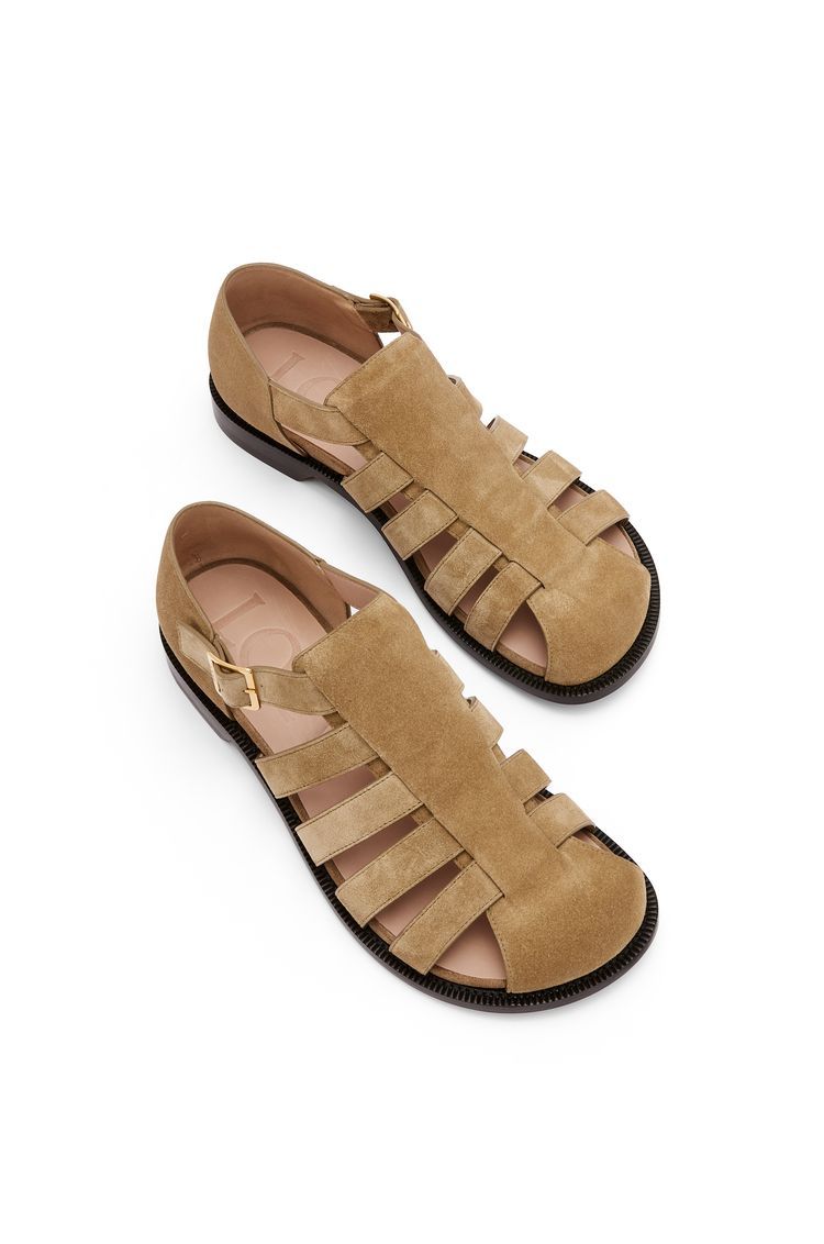 Campo sandal in suede calfskin