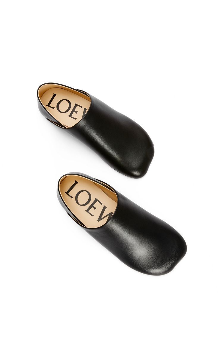 Toy slipper in nappa lambskin