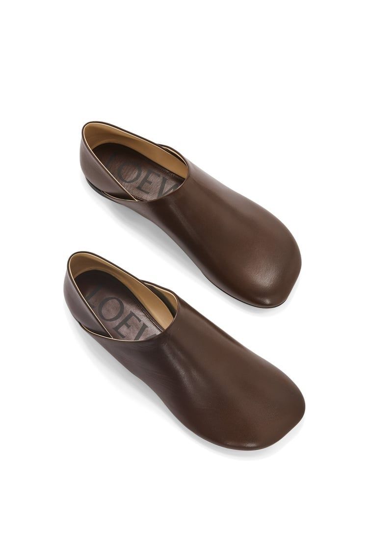 Toy slipper in nappa lambskin