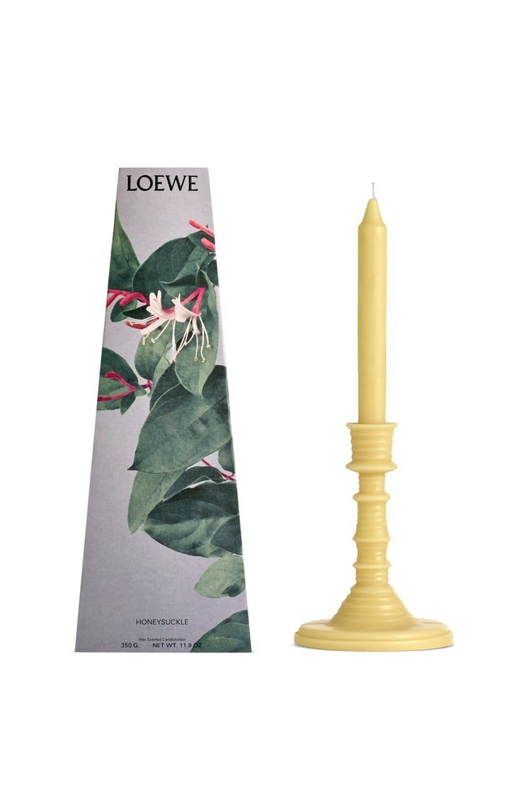 Honeysuckle wax candleholder