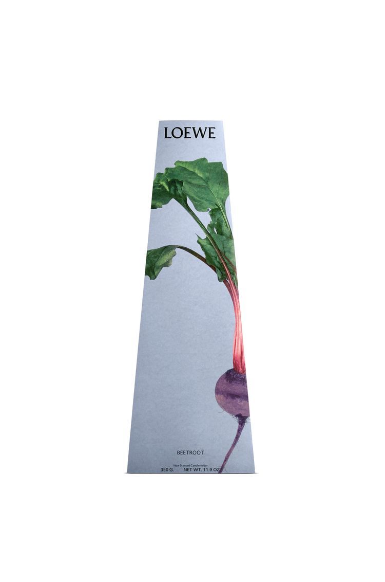 Beetroot wax candleholder