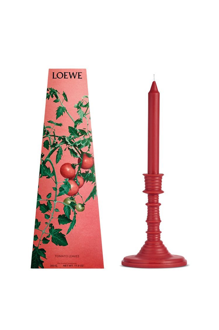 Tomato Leaves wax candleholder