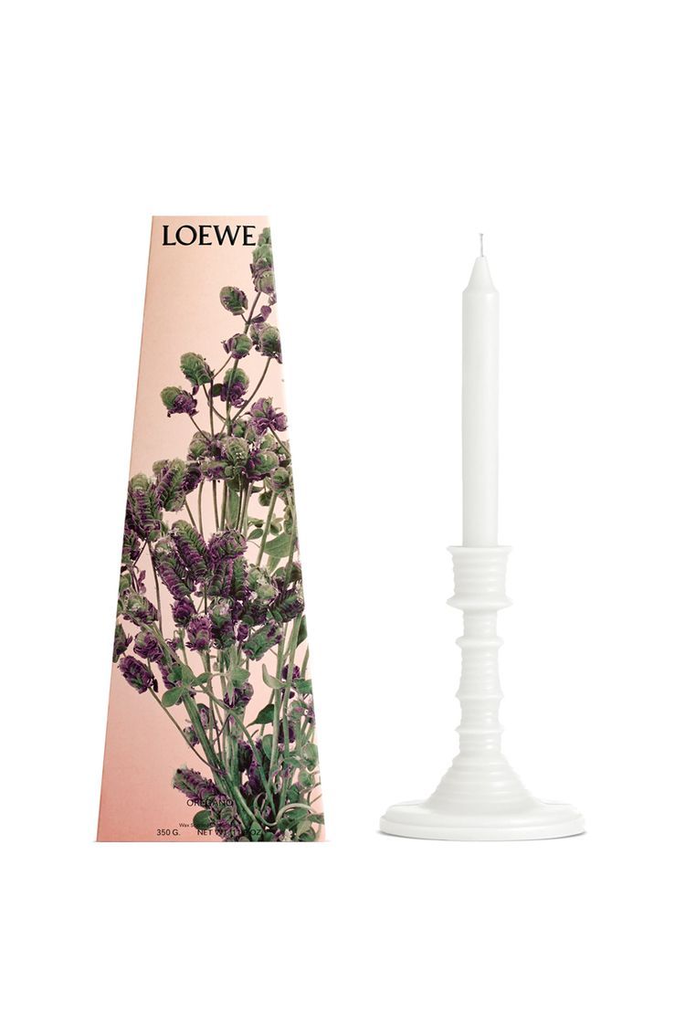 Oregano wax candleholder