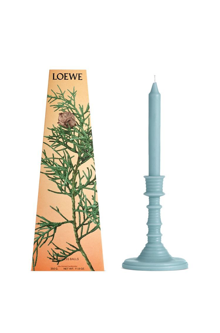 Cypress Balls wax candleholder