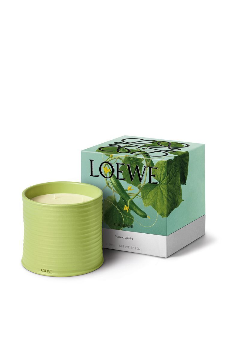 Large cucumber candle